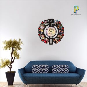 Creative Acrylic & Wood Printing Wall Clock