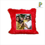 SQUARE CUSHION WITH PERSONALIZED PHOTO AT ONE SIDE