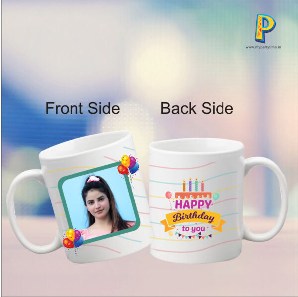 Start and end every coffee break with a smile. Our special collection of Photo Mugs for HAPPY BIRTHDAY is a great way to let your bro/BF/Huby/Friend know how much you love them. Number of Products 1 Washing Instructions Washable Freezer Safe Yes Microwave Safe Yes Color White Material Ceramic Volume 350 ml Diameter 80mm Weight 350gm Height 95mm
