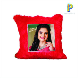WOMEN’S DAY CUSHION WITH PERSONALIZED PHOTO AT ONE SIDE