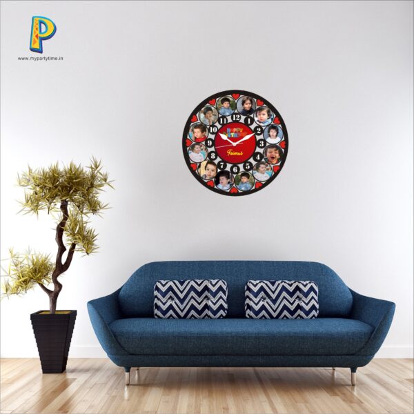 Creative Acrylic & Wood Printing Wall Clock 12×12