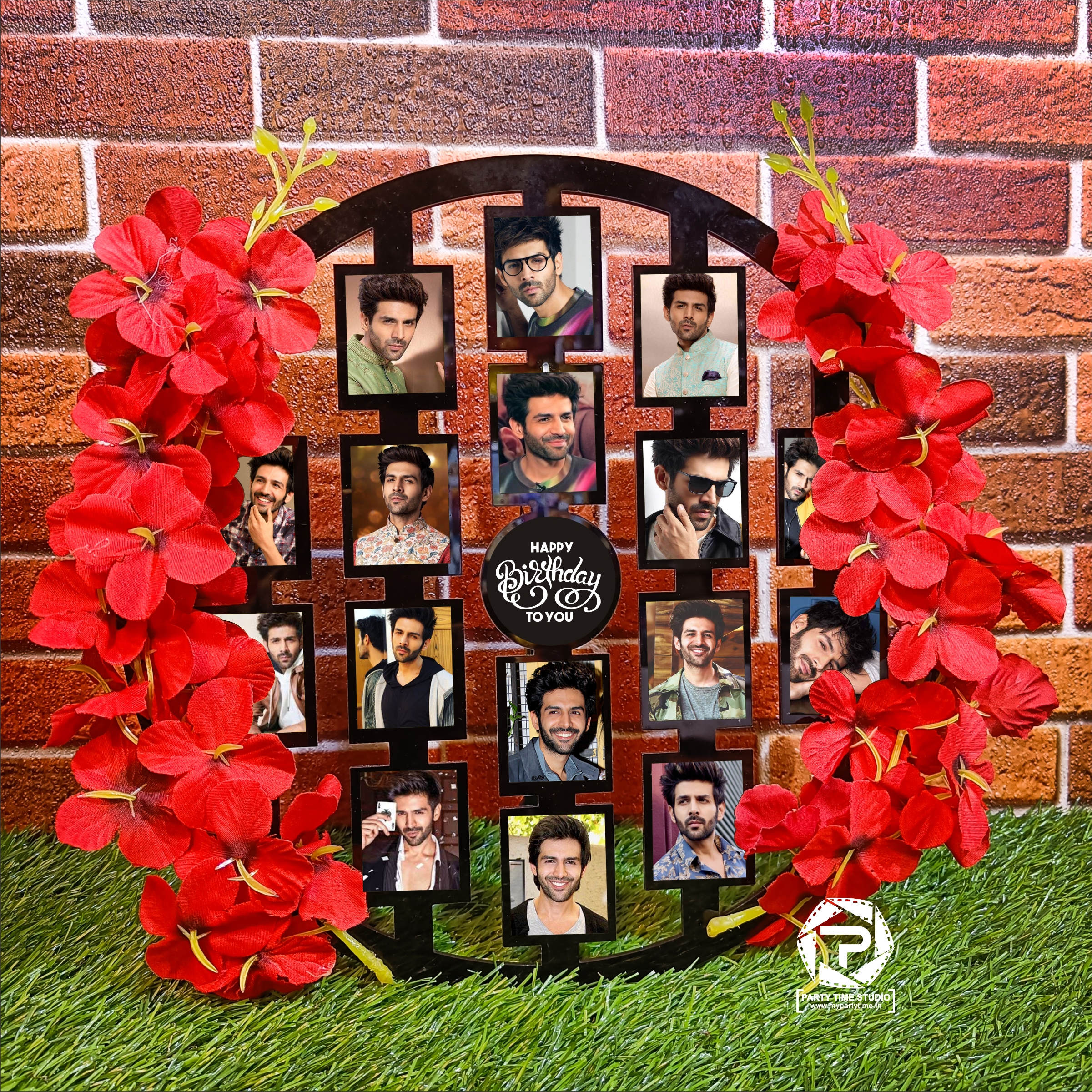 Personalized gifts are intended to be loved and treasured. Just like this personalized circle wall Hanging frame . Relive the old and make new memories by putting your favorite pictures. It can be a great gift for any occasion such as birthday, anniversary, house warming, etc. Shop now! Material : 4mm Acrylic & Wooden Print with Plastic Flowers Size : 12×12 Inches