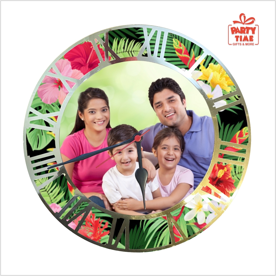 Personalized Acylic Wall Clock for Family